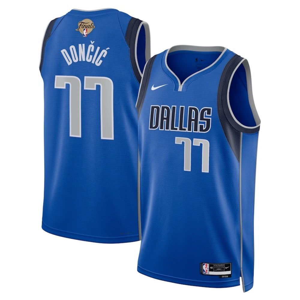 Nike Luka Doncic 77 Dallas Mavericks Jersey Icon Edition Large blue NWT‎